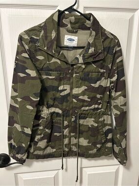 Old Navy Girls' Camo Utility Jacket - Green